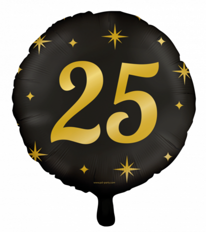 25 jaar Classy Party folieballon, 45 cm