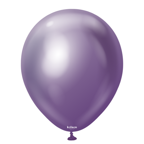 Paars chrome mirror ballon, 18 inch/45 cm