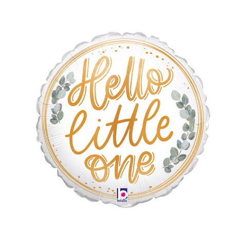 Hello Little One mini folieballon, 9 inch