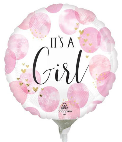 Its a girl mini folieballon, 9 inch