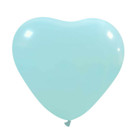 Lichtblauw hartballonnen 40 cm/17 inch