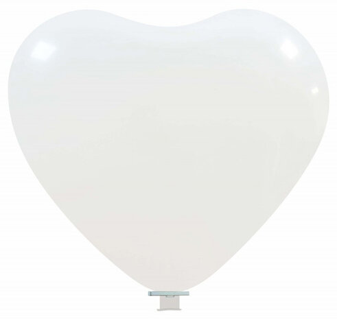xl hartballonnen wit, 65 cm