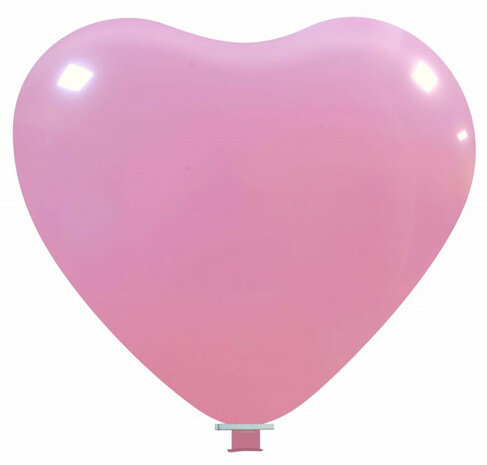 xl hartballonnen roze, 65 cm