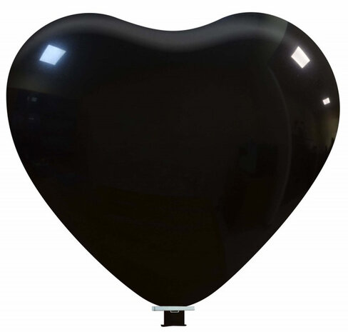 xl hartballonnen zwart, 65 cm
