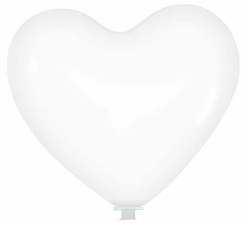 xl hartballonnen transparant, 65 cm