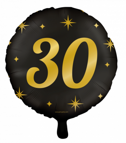 30 jaar Classy Party folieballon, 45 cm