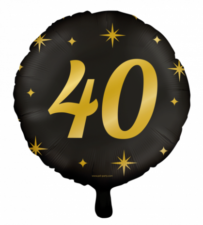 40 jaar Classy Party folieballon, 45 cm