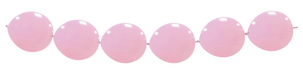 Knoopballonnen roze, 10 stuks, 30 cm