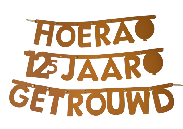 Hoera 12,5 jaar getrouwd tekstslinger