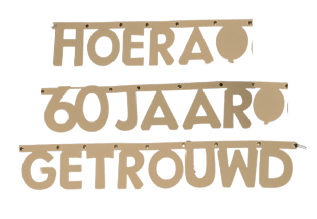 Hoera 60 jaar getrouwd tekstslinger