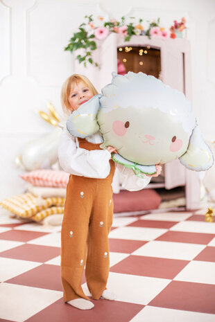 Sheep folieballon kop, 67cm