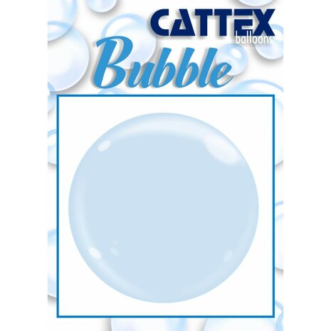 Semi transparante lichtblauwe bubble, 18 inch