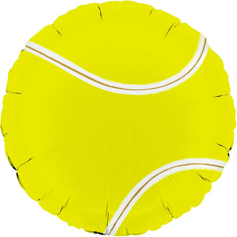 Tennis bal folieballon, 18 inch