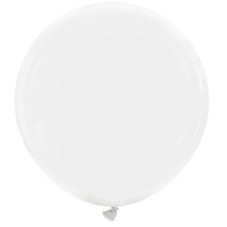 Snow white / wit ballonnen, 90 cm / 36 inch