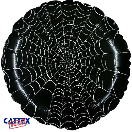Spider web / spinnenweb folieballon, 18 inch