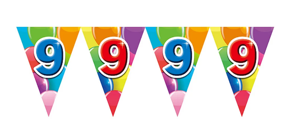 Vlaggenlijn 8 jaar, 10 m