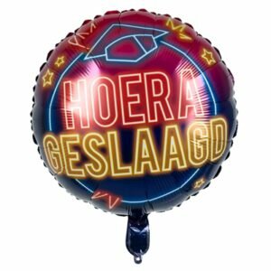 geslaagd neon folieballon, 45 cm