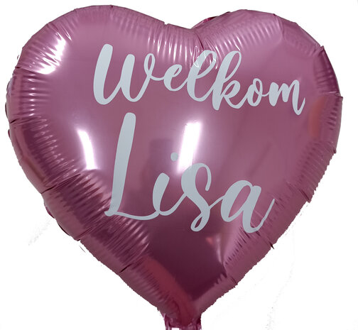 Vinyl tekst op folieballon (17 / 18 inch)