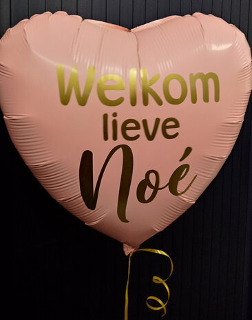 Vinyl tekst op folieballon (17 / 18 inch)