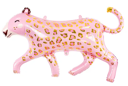Luipaard roze-goud folieballon 103 cm