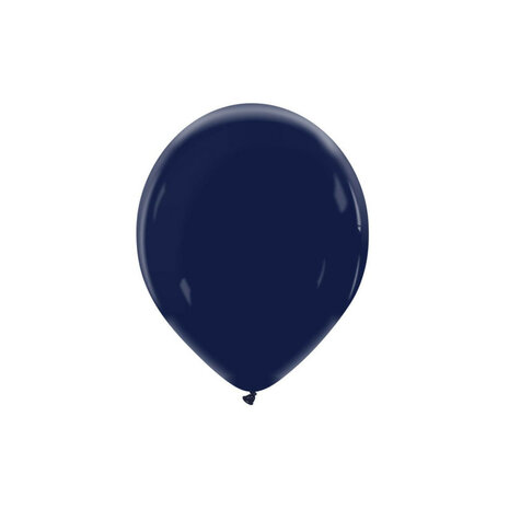 Ocean blue / marineblauw ballonnen, 13 cm / 5 inch