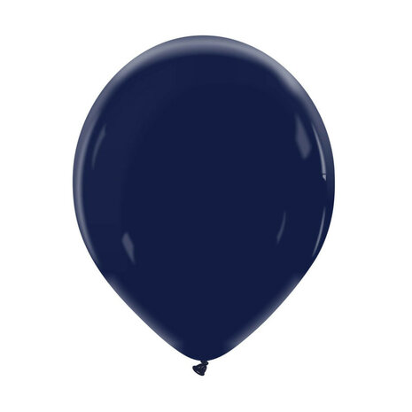 Ocean blue / marineblauw ballonnen, 30 cm / 12 inch
