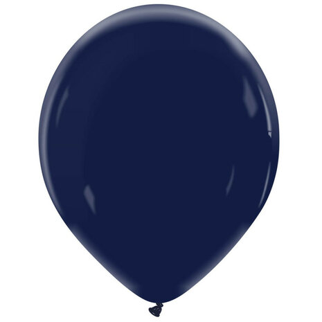 Ocean blue / donkerblauw ballonnen, 35 cm / 14 inch