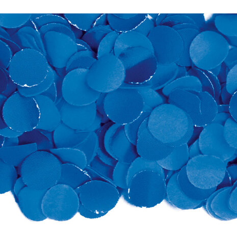 blauwe confetti zak