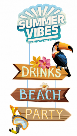 Summer vibes deurdeco, 60cm