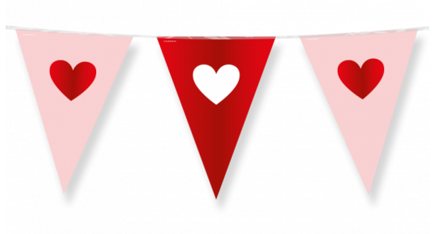 Love hartjes vlaggenlijn, 10 m