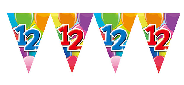 12 jaar vlaggenlijn, 10 m