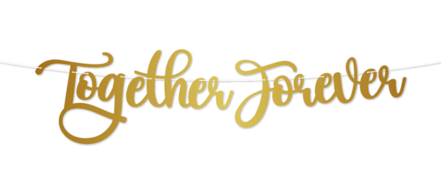 Together Forever letterslinger, 210 cm