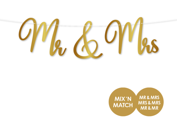 Mr - Mrs Mix and Match Letterslinger DIY
