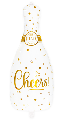 Cheers folieballon champagnefles, 74cm