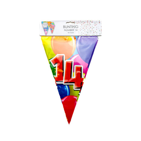 14 jaar vlaggenlijn 10 m