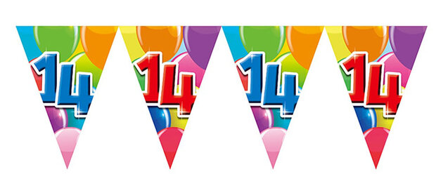 14 jaar vlaggenlijn 10 m