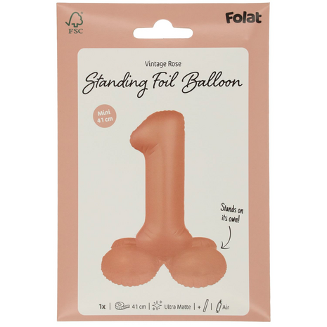foliecijfer 1 staand, vintage rose, 41 cm