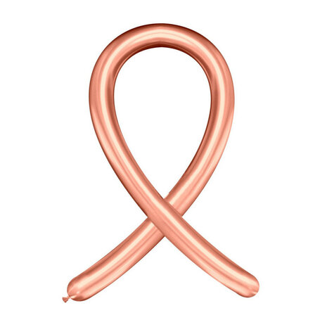 Chrome/titanium modelleer vouw ballonnen rose gold