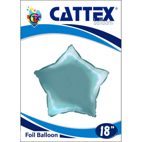 Tenerife Sea platinum folieballon ster, 18 inch