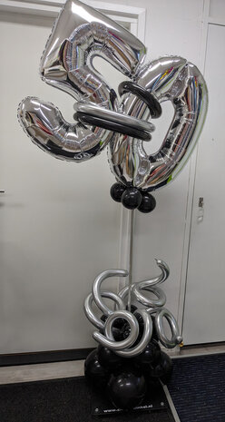 Ballonpilaar staander met cijfers