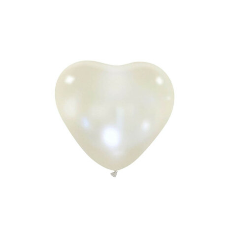 hartballonnen metallic pearl klein