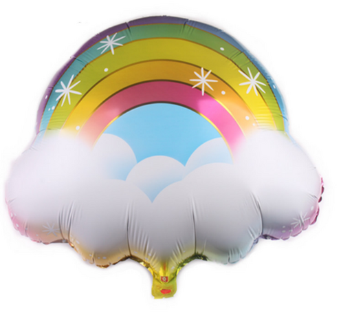 Rainbow regenboog folieballon, 58 cm