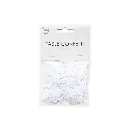 Sierconfetti duifjes wit, 14 gram