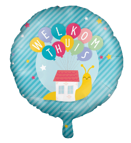 Welkom Thuis folieballon, 46cm