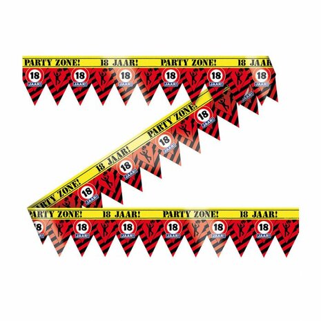 18 jaar afzetlint, 12 meter