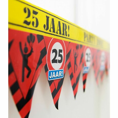 25 jaar afzetlint, 12 meter