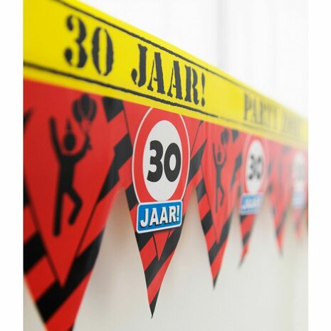 30 jaar afzetlint, 12 meter