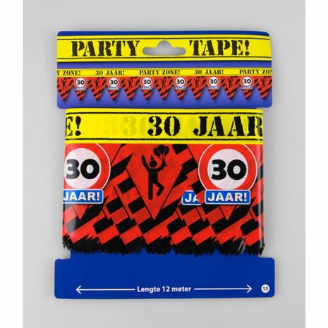 30 jaar afzetlint, 12 meter