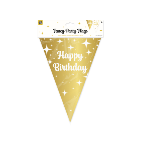 Happy Birthday vlaggenlijn Fancy Party, 10 m