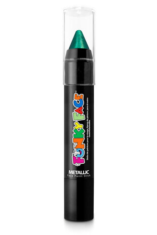 Funky Face schmink stick metallic groen
